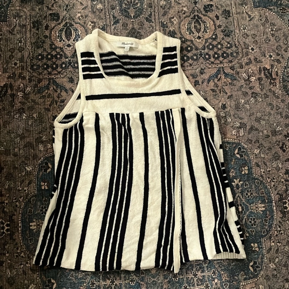 Madewell striped sweater tank